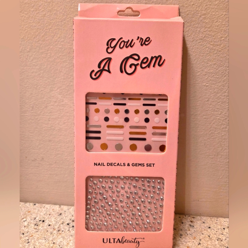 🪷5/$25! Ulta Beauty YOU'RE A GEM Nail Face Decals and Gems Set NIP